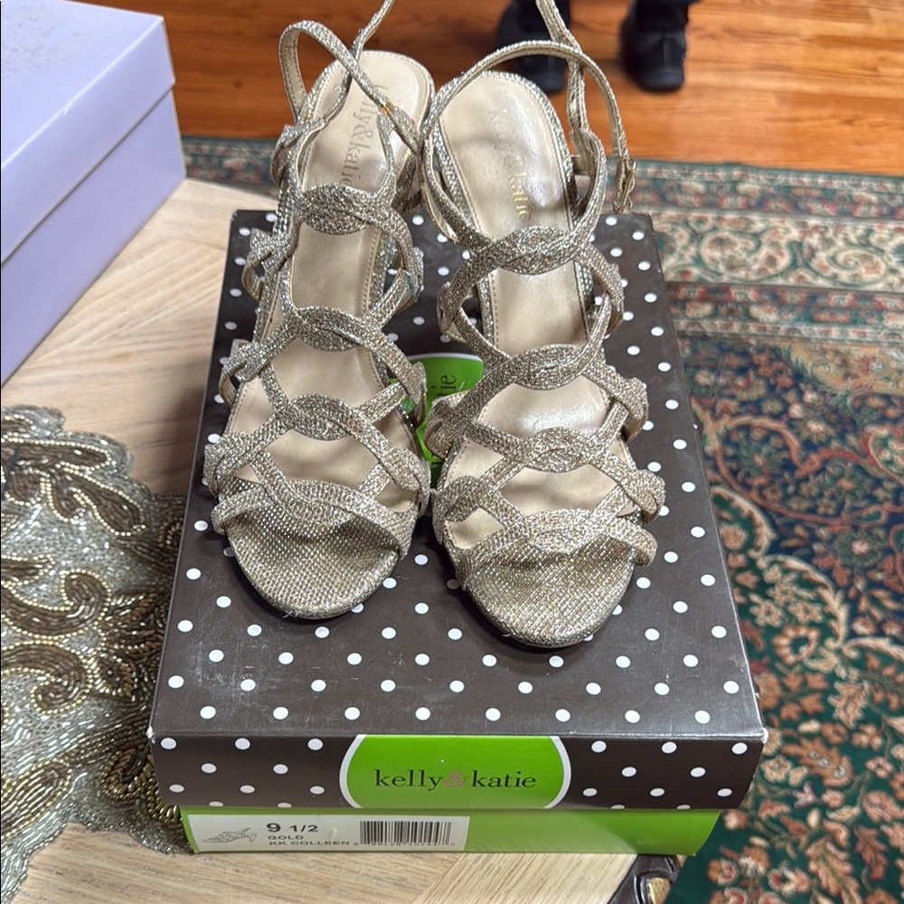 Kelly & Katie Gold Colleen Heels